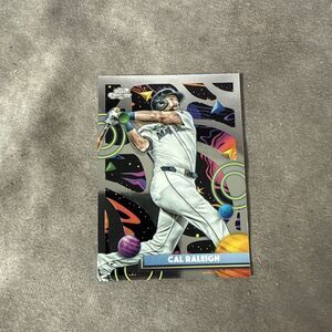 Cal Raleigh 2025 Topps Cosmic Chrome Base Card #6 Mariners  "Big Dumper"